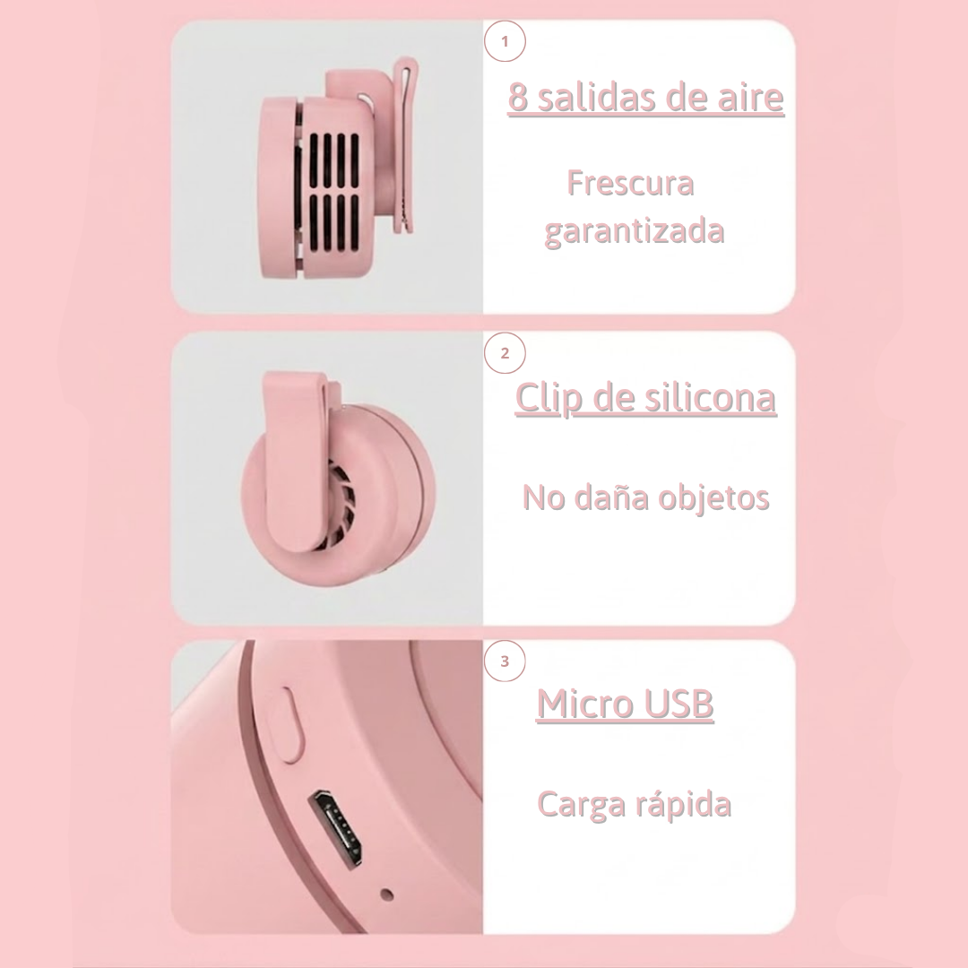 Mini Ventilador Portátil 360º